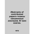 Abstracts of contributed papers - abstracts of ...