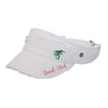 Visor - Cotton Will W/Frayed Design and Embroid...
