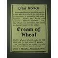 1900 Cream of Wheat Cereal Ad - Brain Workers