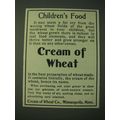 1900 Cream of Wheat Cereal Ad - Children's Food