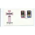 guyana stamps set used first day cover easter 1...