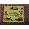 ROBERT BURNS POEM .. unused vintage postcard vg...