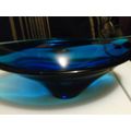 Cobalt Blue art glass tabletop piece