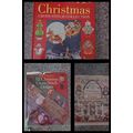 3 x Christmas themed Cross Stitch Books