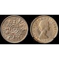 United Kingdom Florin Two Shillings 1967 Used C...