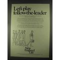 1967 New England Life Ad - Play Follow-The-Leader
