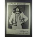 1981 L.S. Ayres & Co. Oscar de la Renta Fashion Ad