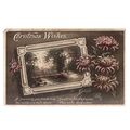 CHRISTMAS WISHES.. unused antique postcard