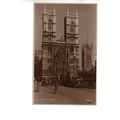 REAL PHOTOGRAPHIC POSTCARD OF WESTMINSTER ABBEY...