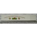 Vintage: white leather bookmark Llanfairpwllgwy...