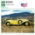 Collectors Club card. Classic Cars. Ruxton Stra...