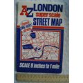 1993 Geographers Super Scale Street Map A-Z - L...
