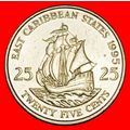 Ⰶ GREAT BRITAIN (1981-2000): CARIBBEAN ★25 CENT...