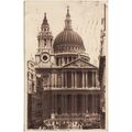 Sepia Postcard St Pauls Cathedral London Batter...