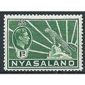 Nyasaland 1942 SG131b 1d Green Mounted Mint ..