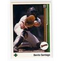 1989 Upper Deck Benito Santiago baseball card #...