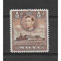 Malta.SG218a 1/2d H.M.S. St Angelo (Red-Brown)....