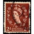 Great Britain 1955 Queen Elizabeth II 2d Used S...