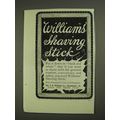 1903 Williams' Shaving Stick Ad - In Black and ...