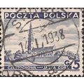 POLAND, Church, Czestochowa, blue 1937, 5 Gr, #2