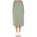 Women's Cargo Skirt With Drawstring Midi Skirt