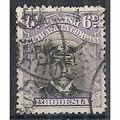 Rhodesia 1913 SG229 6d Black & Purple Fine Used...