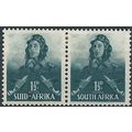 South Africa 1942 SG90 1 1/2d Myrtle Green Pair...