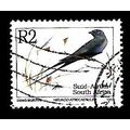 SOUTH AFRICA 1993 2R BLUE SWALLOW SG 818 FINE U...