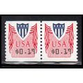 CVP32 19c Shield Very Fine MNH Pair PA4972