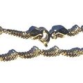 Sterling Silver Vermeil 7 Inch twisted Chain Br...