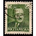 Poland 1950 President Boleslaw Bierut 15Gr. Use...