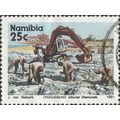 NAMIBIA, GEMS, Alluvial diamonds, blue 1991, 25c