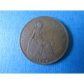 1928 GEORGE V ONE PENNY FREE POST. (j) AAJ