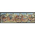 1989 Lord Mayors Show 20p Multicoloured Strip o...