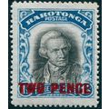 Cook Islands 1931 2d on 1½d black & blue SG94 u...