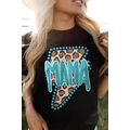 Black Western Fashion MAMA Leopard Lightening G...
