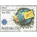 AUSTRALIA, World Communications Year, blue 1983...