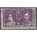 Newfoundland 1937 SG256 5c Purple Coronation Fi...