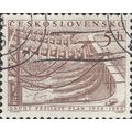 CZECHOSLOVAKIA, 5 year plan, power plant, brown...