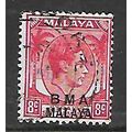 MALAYA BMA 1945 8c SCARLET SG 7 FINE USED