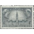 CANADA, George VI and Victoria, Parliament, gre...