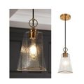 LNC Modern 1-Light Brass Island Pendant Light w...