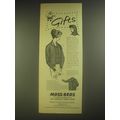 1958 Moss Bros. Ladies' Twin Set, Everest Hood & Ladies' Suede Jacket Ad