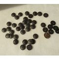 MM40 Dark Gray Black 2 Hole Round Buttons 15mm ...
