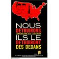 Political OSPAAAL POSTER.Solidarity w/ AfroAmer...