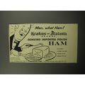 1957 Krakus and Atlanta Polish Ham Advertisement - Man, what ham!