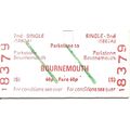 B.R.B. Edmondson Ticket - Parkstone to Bournemouth