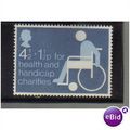 1975 GB HEALTH & HANDICAP FUNDS 4 1/2P MLH SG 970