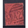 GIBRALTAR 1903 EDVII CROWN CA WMK 1d USED SG47