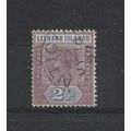 LeewardIslands.SG3 2 1/2d Dull Mauve and Blue.F...